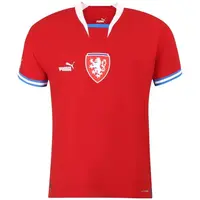 Puma FACR HOME JERSEY PROMO TEE Pánské fotbalové triko, červená, velikost