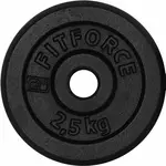 Fitforce PLB 2,5 KG x 25 MM Nakládací kotouč, černá, velikost 2,5 KG