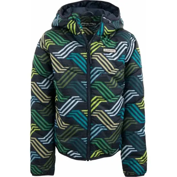 ALPINE PRO DERVO Dětská zimní bunda, zelená, velikost 140-146