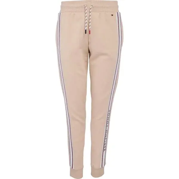 Tommy Hilfiger CLASSIC-TRACK PANTS Dámské tepláky, béžová, velikost