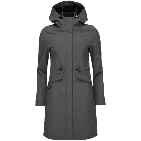 LOAP LUNARA Dámský softshellový kabát, tmavě šedá, velikost