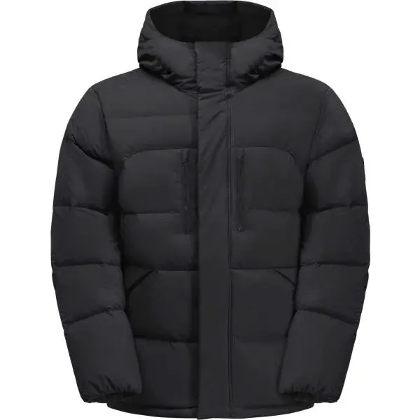 Jack Wolfskin ROEMERTOR Pánská péřová bunda, černá, velikost