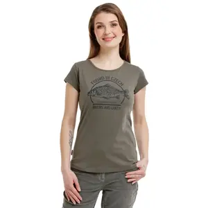 Bushman Dámské tričko Kapr W, tmavě zelené M