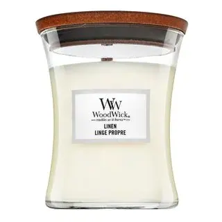 Woodwick Linen vonná svíčka 275 g