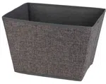 Úložný box 39x30x24 cm, tmavě šedý textil