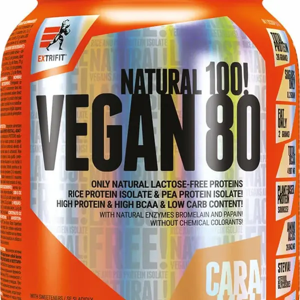 EXTRIFIT Vegan 80 karamel 1000 g