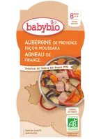 BABYBIO lilek na způsob Musaky s jehněčím masem 2 x 200 g