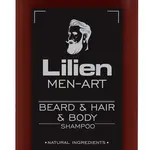 LILIEN Men Art Beard&hair&body shampoo Black 250 ml