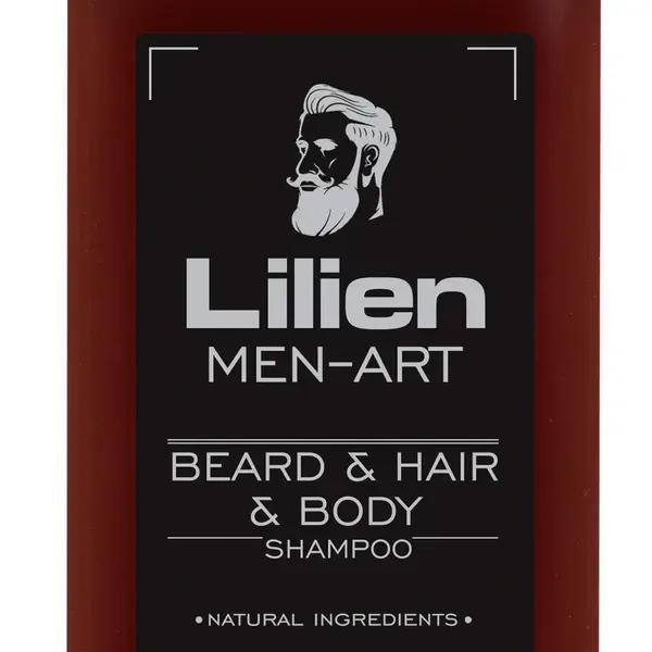 LILIEN Men Art Beard&hair&body shampoo Black 250 ml