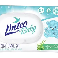 LINTEO Baby Vlhčené ubrousky s Aloe Vera 80 ks