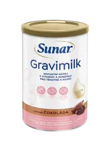 SUNAR Gravimilk s příchutí čokoláda pro těhotné a kojící ženy 450 g