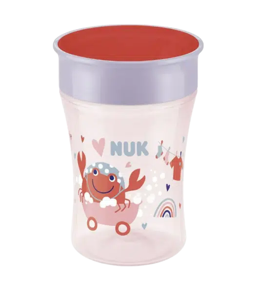 NUK Dětský hrníček Magic 360° s víčkem 230 ml