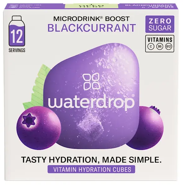 WATERDROP BLACKCURRANT 12 ks