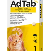 ADTAB 12 mg Žvýkací tablety pro kočky >0,5 – 2,0kg 1 ks
