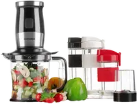 CONCEPT Fresh&Nutri Černý smoothie mixér, chopper, mlýnek + 2 lahve 570 ml + 400 ml