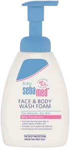 SEBAMED dětská mycí pěna na obličej a tělo 400 ml