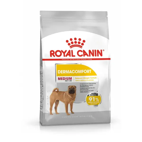 Royal Canin Medium Dermacomfort - granule pre dospelých psov stredne veľkých plemien so sklonom k podráždeniu kože 3 kg