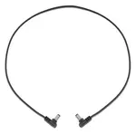 Rockboard Flat Power Cable - Black 60 cm / 23,62 angled/angled