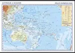 Austrálie a Oceánie - školní nástěnná zeměpisná mapa 1:13 mil./136x96 cm (Defekt)