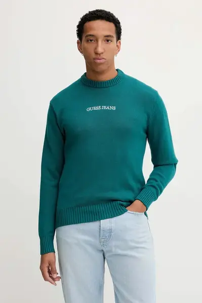 Bavlněný svetr Guess Jeans šedá barva, M4BR31 Z3HM1