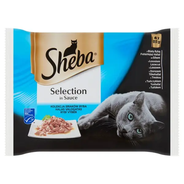 Sheba Selectione kapsičky, výber rýb 4 x 85 g
