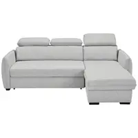 Carryhome ROHOVÁ SEDAČKA, textil, světle šedá