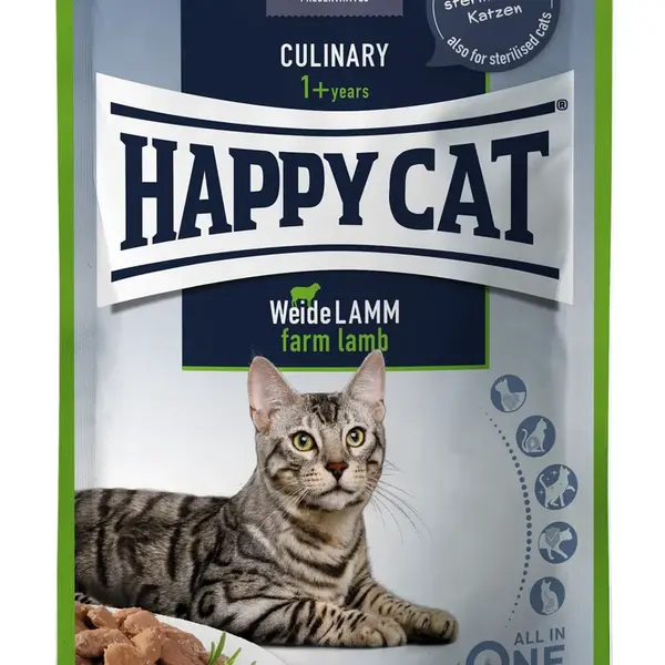 Happy Cat Culinary Weide Lamm kapsičky - Jehněčí 20 x 85 g