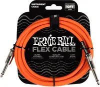 Ernie Ball Flex Instrument Cable 10'  Orange