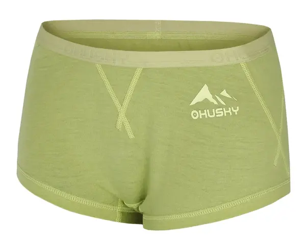 Husky Meties L L, light green Merino termoprádlo Kalhotky