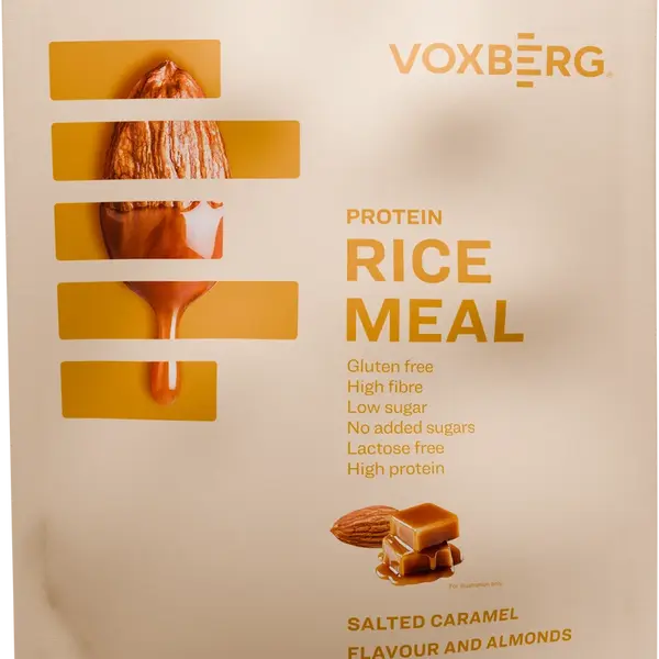 VOXBERG Protein Rice Meal Slaný karamel mandle 600 g