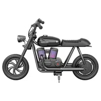 HYPER GOGO Pioneer 12 Plus Electric Chopper Motorcycle for Kids 24V 5.2Ah 160W with 12'x3' Tires 12KM Top Range - Black
