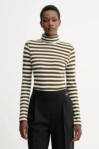 Bavlnené tričko s dlhým rukávom Marc O'Polo