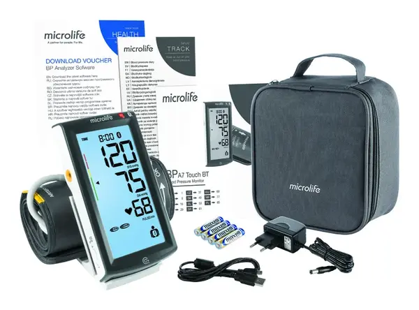 Microlife BP A7 Touch tlakoměr s dotekovým displejem +adaptér