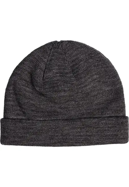 Short cuff knitted hat h.Charcoal