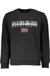 NAPAPIJRI MEN'S BLACK ZIPLESS SWEATSHIRT