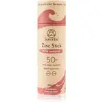Suntribe Sports Zinc Stick minerálna ochranná tyčinka na citlivé miesta SPF 50 Retro Red 30 g