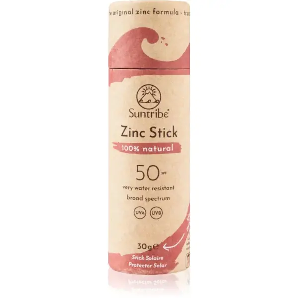Suntribe Sports Zinc Stick minerálna ochranná tyčinka na citlivé miesta SPF 50 Retro Red 30 g