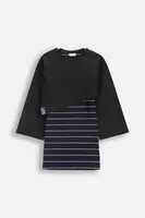 Dětské šaty s bavlnou Coccodrillo černá barva, mini, RAVE GIRL JUNIOR