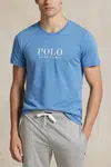 Bavlněné pyžamové tričko Polo Ralph Lauren tmavomodrá barva, s potiskem, 714899613