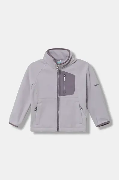 Dětská fleecová mikina Columbia Fast Trek IV černá barva, hladká, 2087792