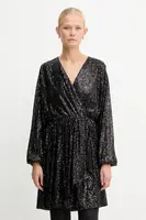 Šaty BOSS Orange C_Dilloi černá barva, mini, 50548326