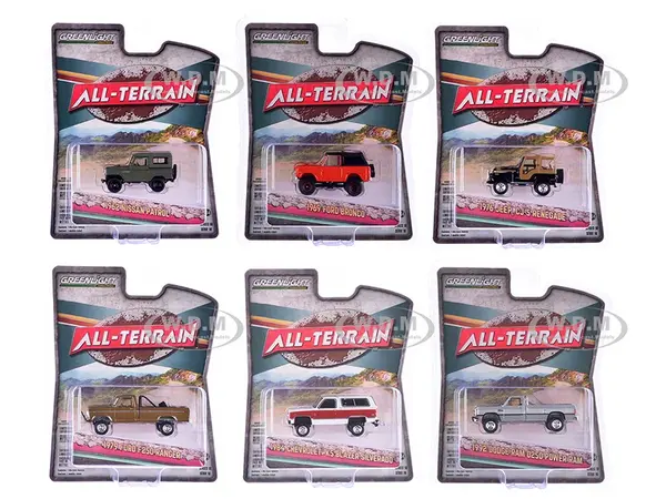 "All Terrain" Series 16 Set of 6 pieces 1/64 Diecast Model Cars by Greenlight