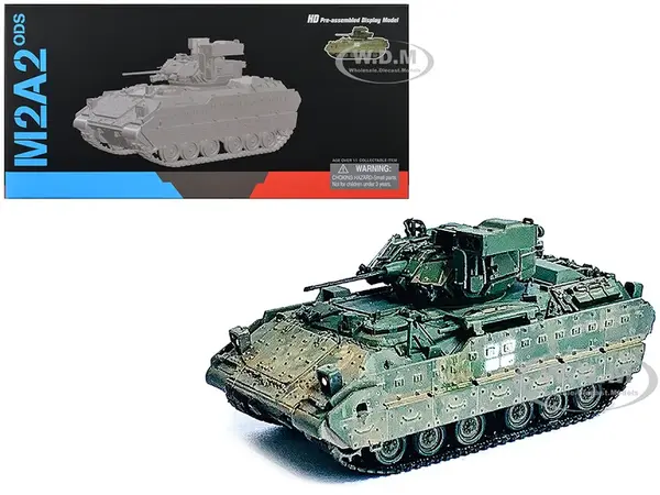 Ukraine M2A2 ODS Light Tank Green Camouflage (Weathered) "NEO Dragon Armor" Series 1/72 Plastic Model by Dragon Models