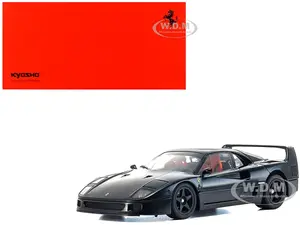 Ferrari F40 Black 1/18 Diecast Model Car by Kyosho