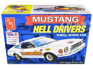Skill 2 Model Kit 1977 Ford Mustang "Hell Drivers" Thrill Show Car 1/25 Scale Model by AMT