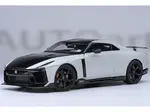 Nissan GT-R50 By ItalDesign Black and White Metallic 1/18 Model Car by Autoart