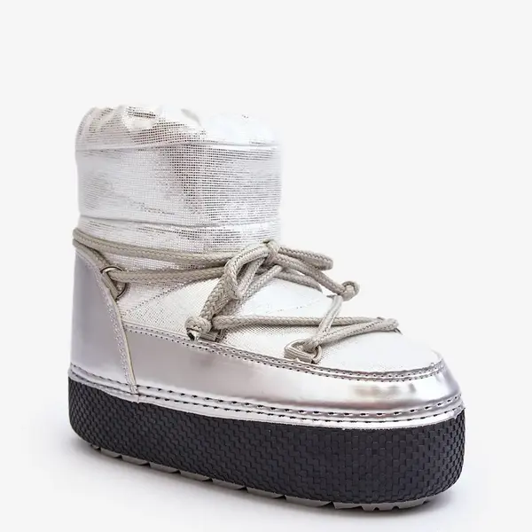 PS1 Dámske snehule so strieborným viazaním Toolsa