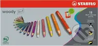 STABILO woody 3 in 1 (18 kusov v púzdre so strúhadlom)