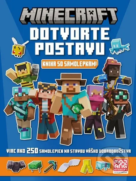 Minecraft - Tvorba postáv - Knižka so samolepkami - Kolektiv