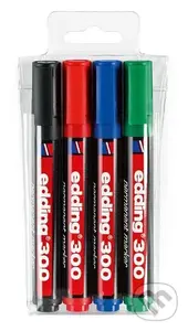 Edding Popisovač permanentní 300 - sada 4 ks